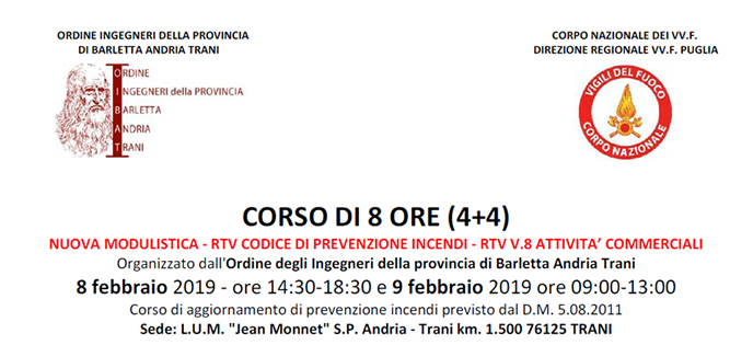 CORSO DI 8 ORE (4+4) CORSO DI 8 ORE (4+4)