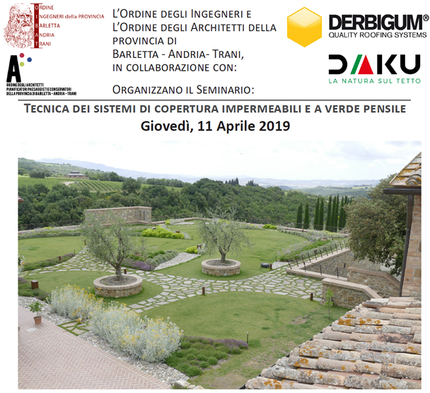 Tecnica dei sistemi di copertura impermeabili e a verde pensile Tecnica dei sistemi di copertura impermeabili e a verde pensile