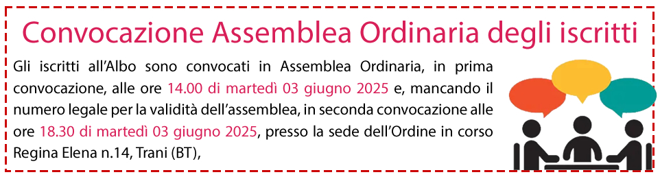 Convocazione Assemblea Ordinaria degli iscritti