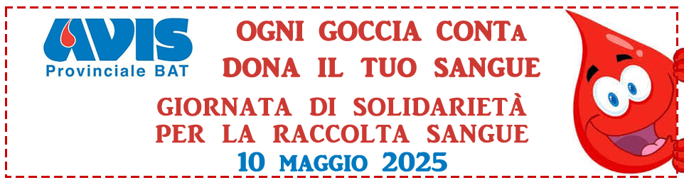 Donazione Straordinaria di Sangue - 10 Maggio 2025