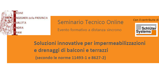 Soluzioni innovative per impermeabilizzazioni e drenaggi di balconi e terrazzi Soluzioni innovative per impermeabilizzazioni e drenaggi di balconi e terrazzi